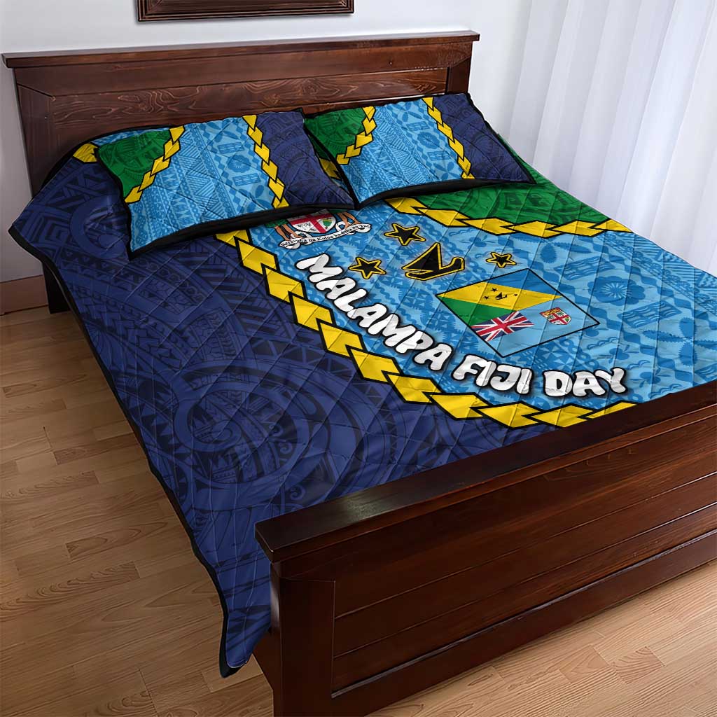 Malampa Fiji Day Quilt Bed Set National Symbols with Tapa Tribal and Polynesian Tattoo LT03 - Polynesian Pride