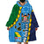 Malampa Fiji Day Wearable Blanket Hoodie National Symbols with Tapa Tribal and Polynesian Tattoo