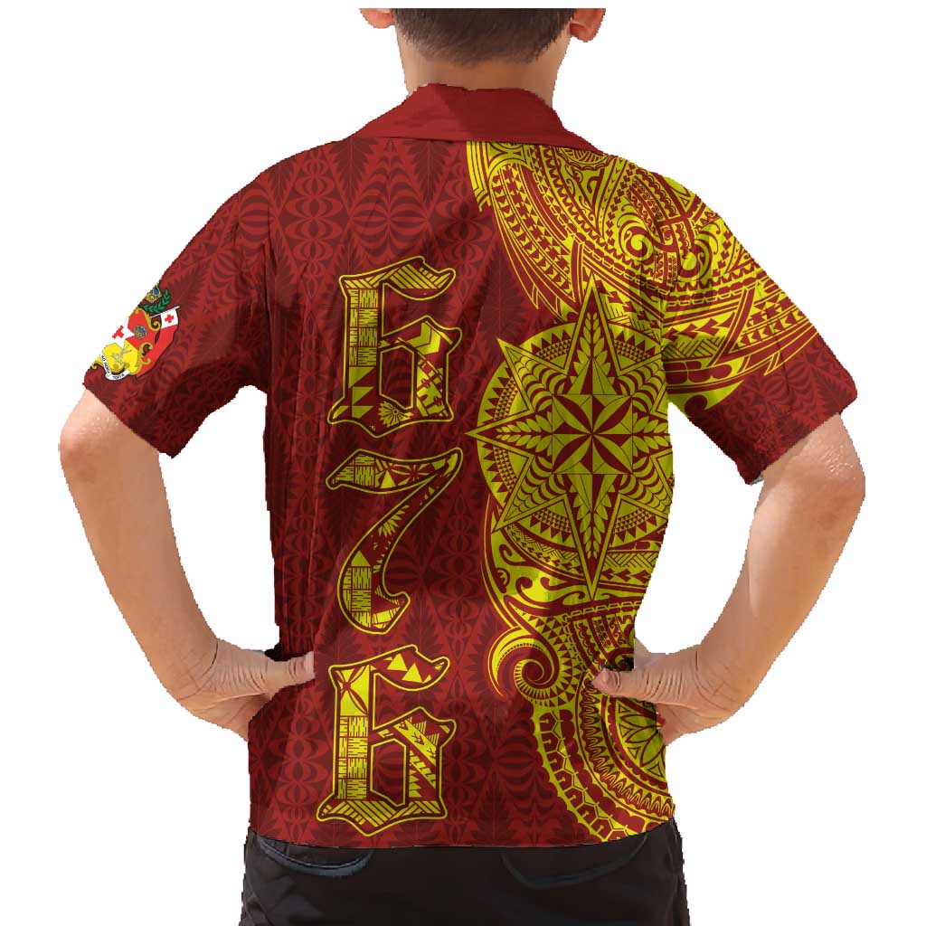 Tonga 676 Ngatu Tribal Tattoo Family Matching Mermaid Dress and Hawaiian Shirt LT03 - Polynesian Pride