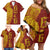 Tonga 676 Ngatu Tribal Tattoo Family Matching Off Shoulder Short Dress and Hawaiian Shirt