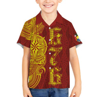 Tonga 676 Ngatu Tribal Tattoo Family Matching Puletasi and Hawaiian Shirt