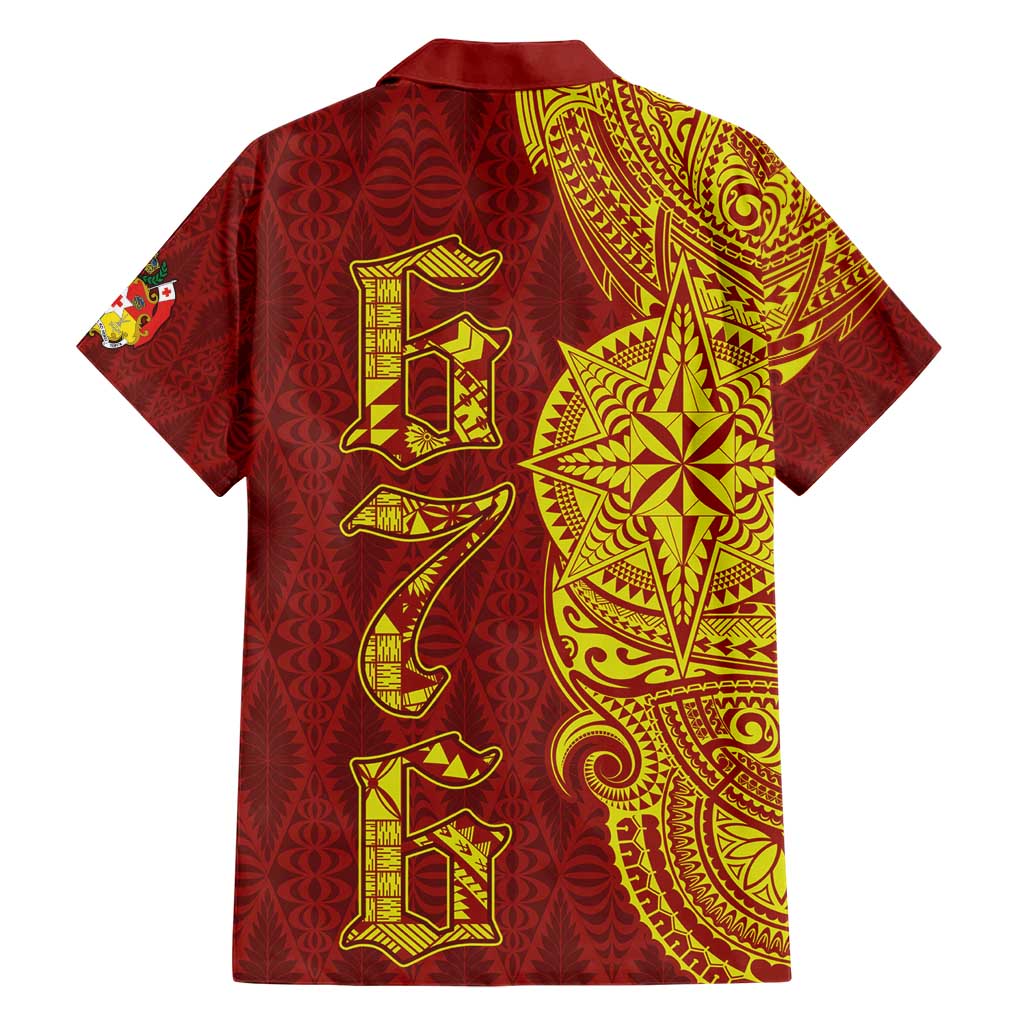 Tonga 676 Ngatu Tribal Tattoo Family Matching Short Sleeve Bodycon Dress and Hawaiian Shirt LT03 - Polynesian Pride
