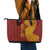 Tonga 676 Ngatu Tribal Tattoo Leather Tote Bag