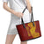 Tonga 676 Ngatu Tribal Tattoo Leather Tote Bag