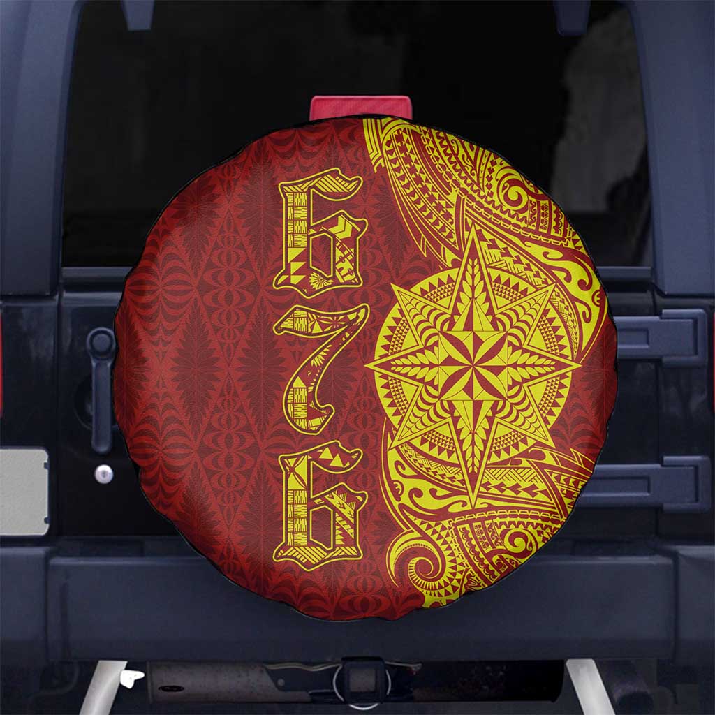 Tonga 676 Ngatu Tribal Tattoo Spare Tire Cover