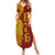 Tonga 676 Ngatu Tribal Tattoo Summer Maxi Dress