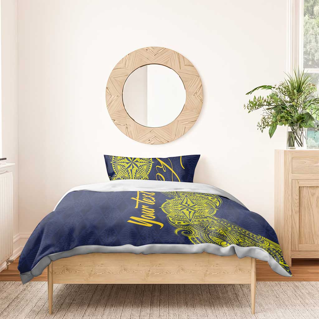 Personalised Tokelau Classic Ngatu Motifs Bedding Set