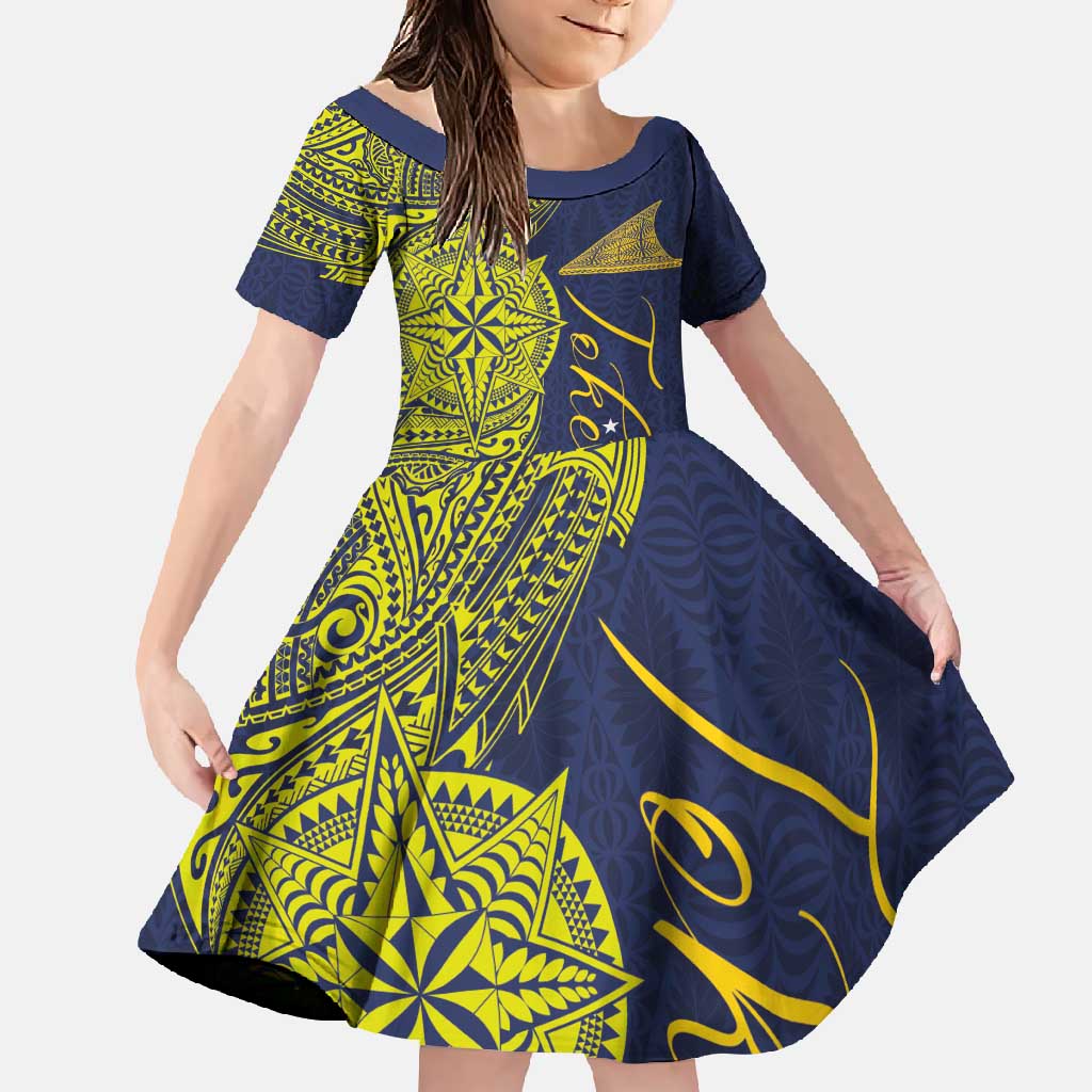 Personalised Tokelau Classic Ngatu Motifs Family Matching Mermaid Dress and Hawaiian Shirt