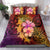 Hawaiian Hibiscus Turtle Tribal Polynesian Pattern Bedding Set Colorful Color