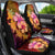 Hawaiian Hibiscus Turtle Tribal Polynesian Pattern Car Seat Cover Colorful Color