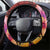 Hawaiian Hibiscus Turtle Tribal Polynesian Pattern Steering Wheel Cover Colorful Color