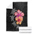 Hawaiian Hibiscus Turtle Tribal Polynesian Pattern Blanket Black Color