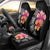 Hawaiian Hibiscus Turtle Tribal Polynesian Pattern Car Seat Cover Black Color