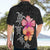 Hawaiian Hibiscus Turtle Tribal Polynesian Pattern Hawaiian Shirt Black Color