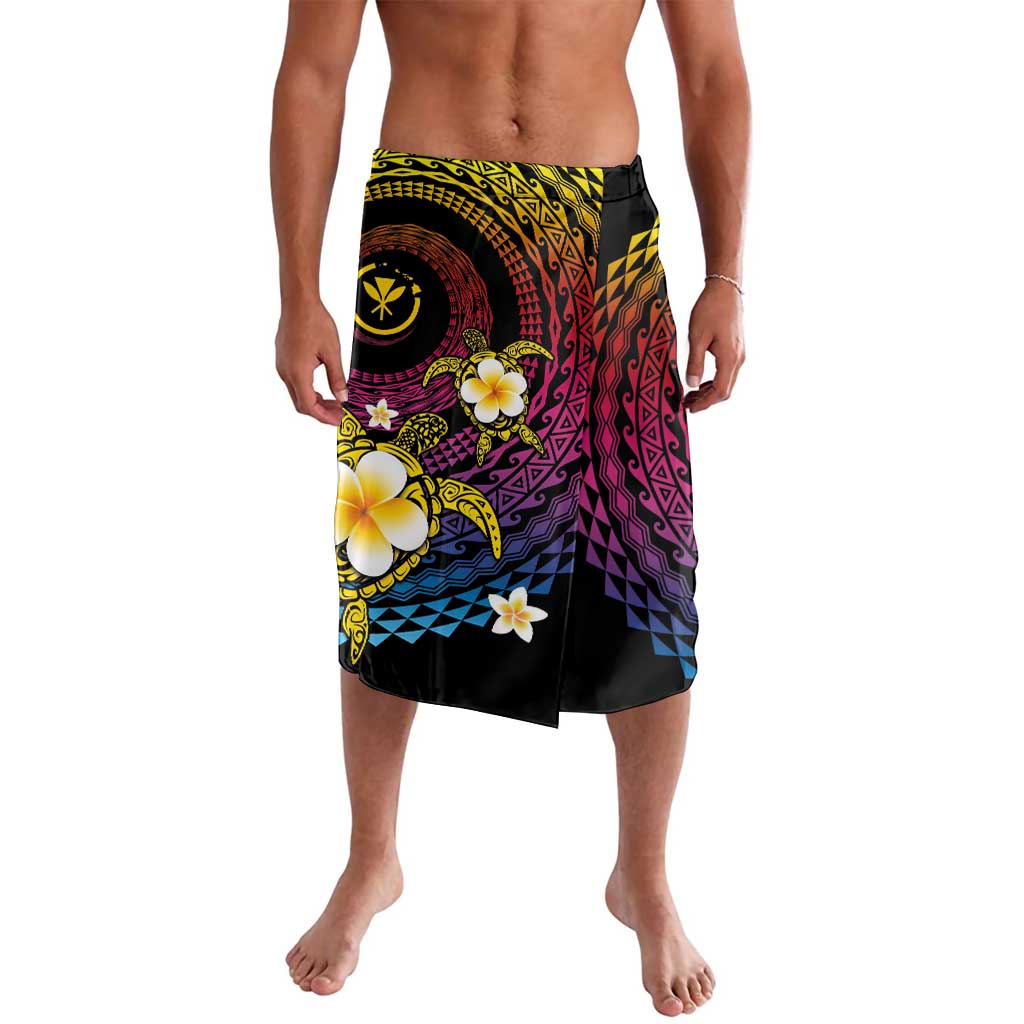 Hawaiian Plumeria Turtle Tribal Spiral Polynesian Tattoo Lavalava Fanciful Color