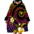 Hawaiian Plumeria Turtle Tribal Spiral Polynesian Tattoo Wearable Blanket Hoodie Fanciful Color