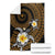 Hawaiian Plumeria Turtle Tribal Spiral Polynesian Tattoo Blanket Gold Color