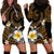 Hawaiian Plumeria Turtle Tribal Spiral Polynesian Tattoo Hoodie Dress Gold Color