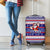 Custom American Samoa Christmas Luggage Cover Samoan Coat of Arms and Cool Santa Ornament Style LT03 - Polynesian Pride