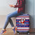 Custom American Samoa Christmas Luggage Cover Samoan Coat of Arms and Cool Santa Ornament Style LT03 - Polynesian Pride