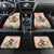 Woman Polynesian Tattoos Car Mats Tropical Flower - Peach Fuzz Color