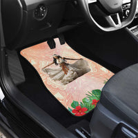 Woman Polynesian Tattoos Car Mats Tropical Flower - Peach Fuzz Color LT03 - Polynesian Pride