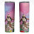 Woman Polynesian Tattoos Skinny Tumbler Tropical Flower - Sweets Vibrant Color