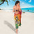 Woman Polynesian Tattoos Sarong Tropical Flower - Vibrant Hot Color