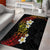 Plumeria Area Rug Polynesian Tribal Frangipani Sunset