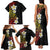 Plumeria Family Matching Tank Maxi Dress and Hawaiian Shirt Polynesian Tribal Frangipani Sunset