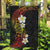 Plumeria Garden Flag Polynesian Tribal Frangipani Sunset