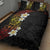 Plumeria Quilt Bed Set Polynesian Tribal Frangipani Sunset