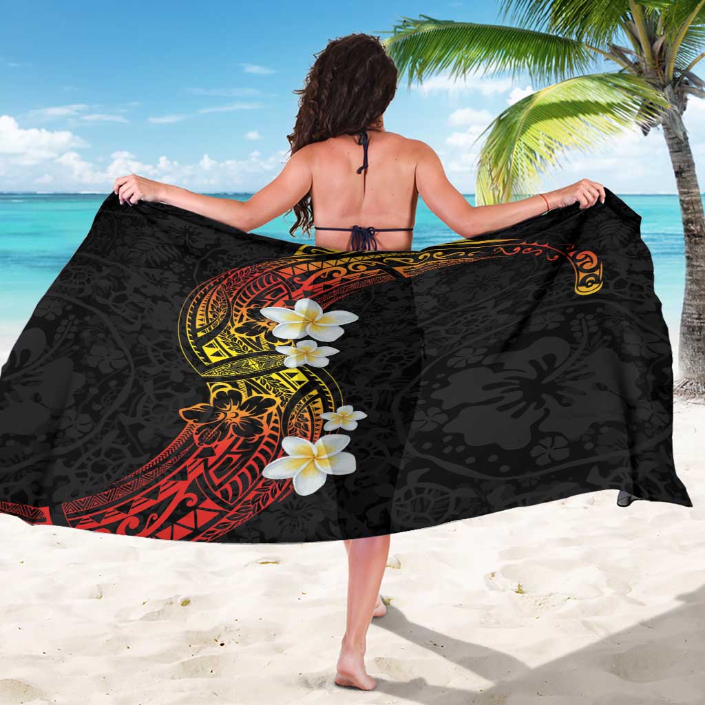 Plumeria Sarong Polynesian Tribal Frangipani Sunset