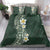 Plumeria Bedding Set Polynesian Tribal Frangipani Green