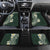 Plumeria Car Mats Polynesian Tribal Frangipani Green