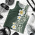 Plumeria Men Tank Top Polynesian Tribal Frangipani Green