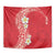 Plumeria Tapestry Polynesian Tribal Frangipani Red