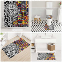Niue Hiapo and Maori Decoration Tattoos Bathroom Set - Polynesian Pride