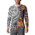 Niue Hiapo and Maori Decoration Tattoos Button Sweatshirt - Polynesian Pride