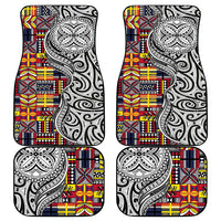 Niue Hiapo and Maori Decoration Tattoos Car Mats - Polynesian Pride