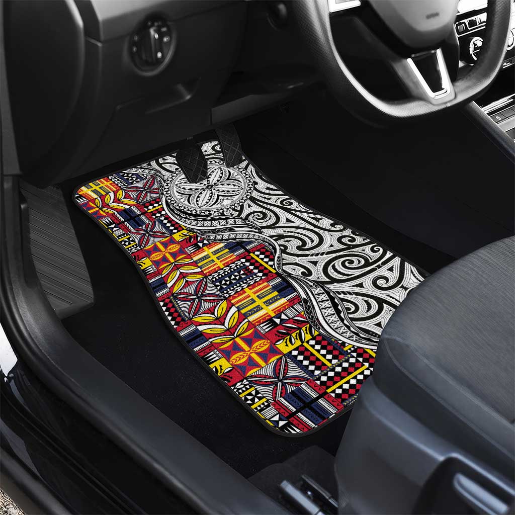 Niue Hiapo and Maori Decoration Tattoos Car Mats - Polynesian Pride