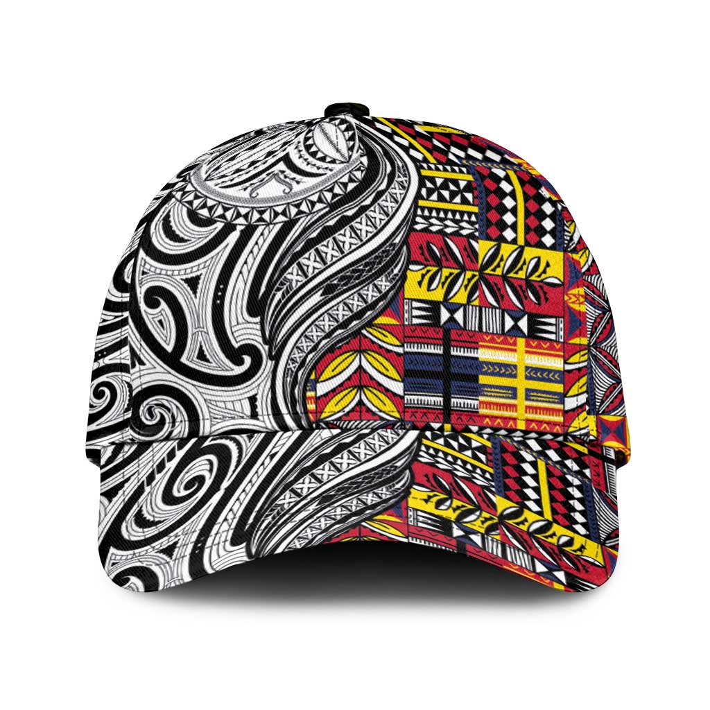 Niue Hiapo and Maori Decoration Tattoos Classic Cap - Polynesian Pride
