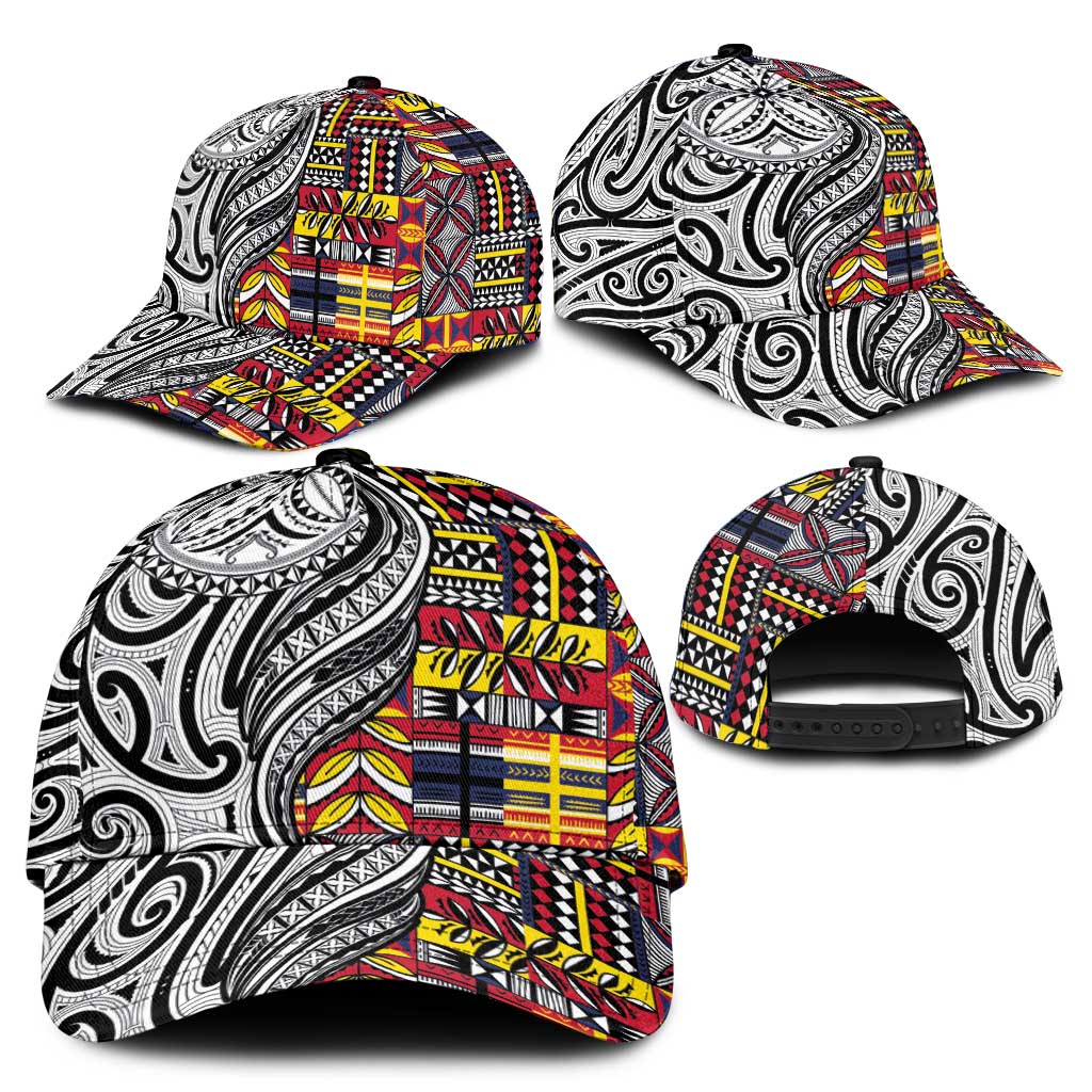 Niue Hiapo and Maori Decoration Tattoos Classic Cap - Polynesian Pride