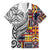 Niue Hiapo and Maori Decoration Tattoos Family Matching Puletasi and Hawaiian Shirt - Polynesian Pride
