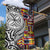 Niue Hiapo and Maori Decoration Tattoos Garden Flag - Polynesian Pride