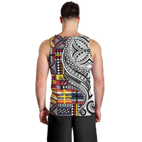 Niue Hiapo and Maori Decoration Tattoos Men Tank Top - Polynesian Pride
