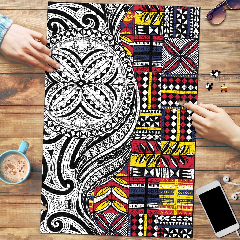 Niue Hiapo and Maori Decoration Tattoos Puzzle - Polynesian Pride