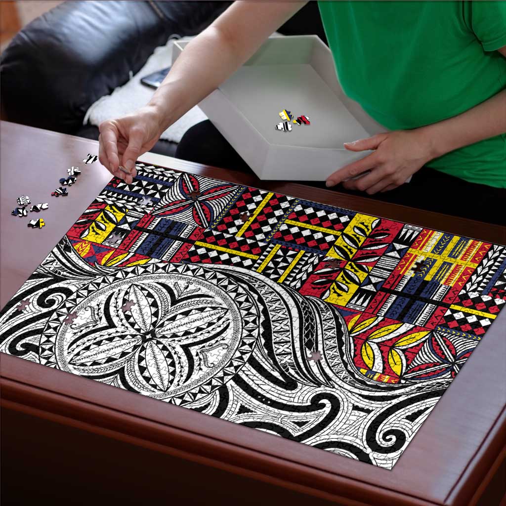 Niue Hiapo and Maori Decoration Tattoos Puzzle - Polynesian Pride