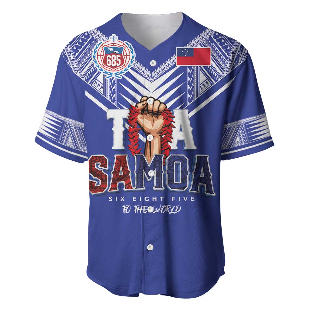 Toa Samoa Rugby Baseball Jersey Six Eight Five to The World