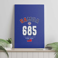Toa Samoa Rugby Canvas Wall Art Six Eight Five to The World